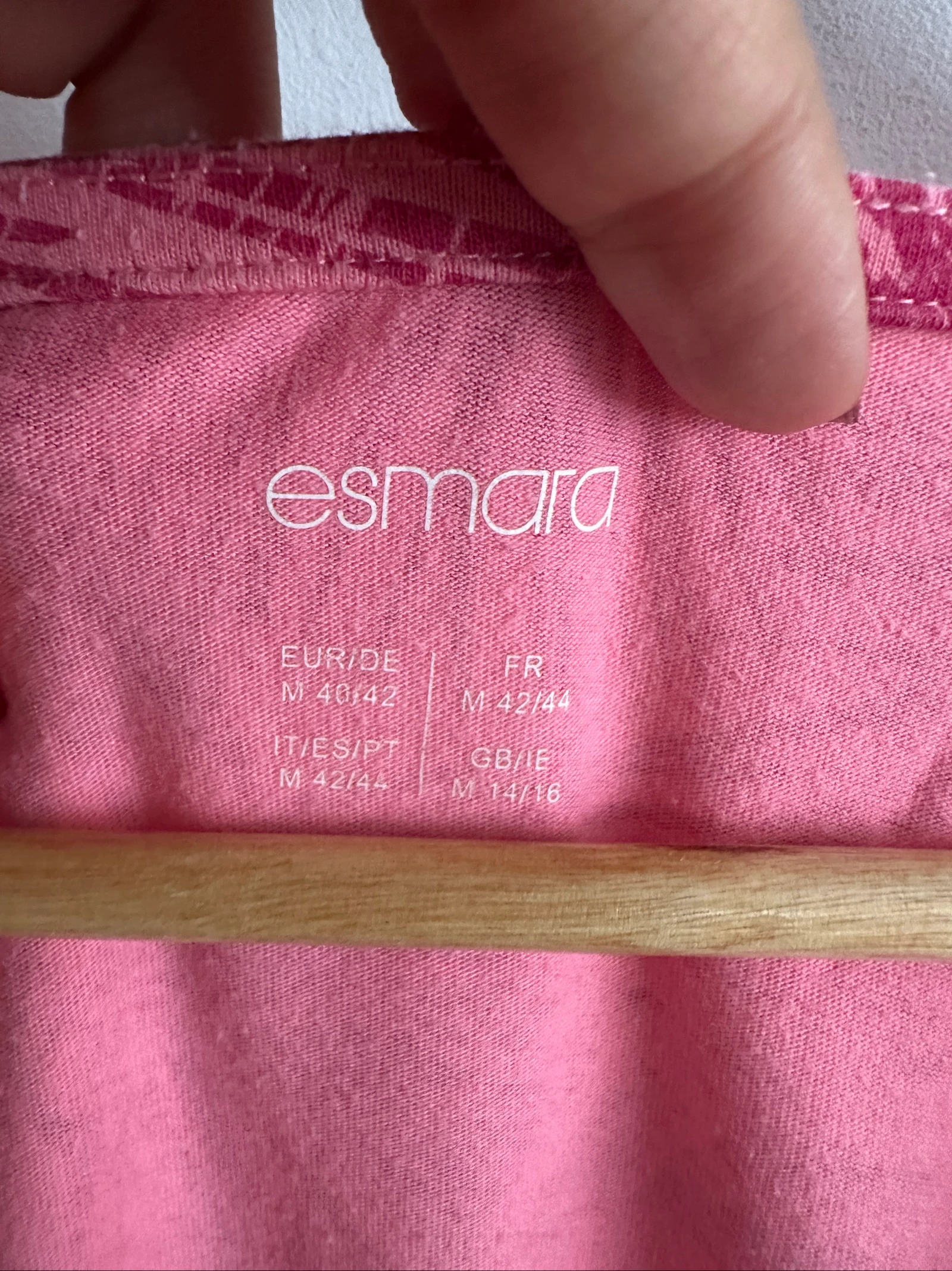 Camiseta rosa con motivo tropical & Miami Esmara - Talla M – photo 2